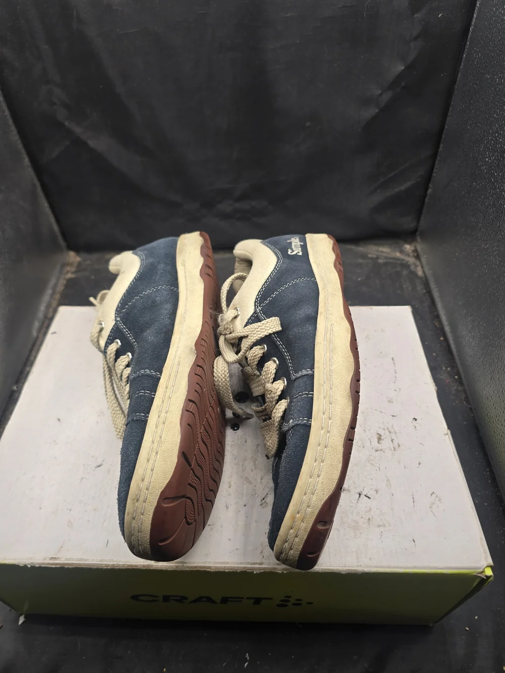 Simple Blue and Cream Men's Sneakers